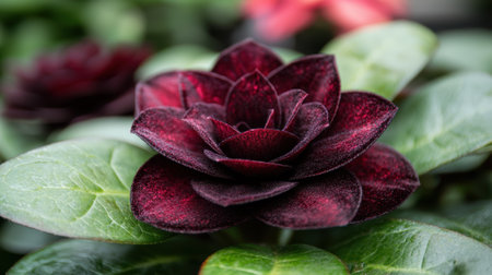 Vibrant burgundy flower in close-upの素材