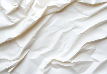 crumpled white paper texture backgroundの素材