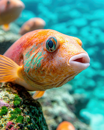 Vibrant Tropical Fish Close-upの素材