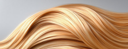 Flowing golden hair textureの素材