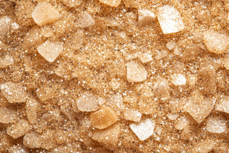 Sparkling golden sugar crystalsの素材