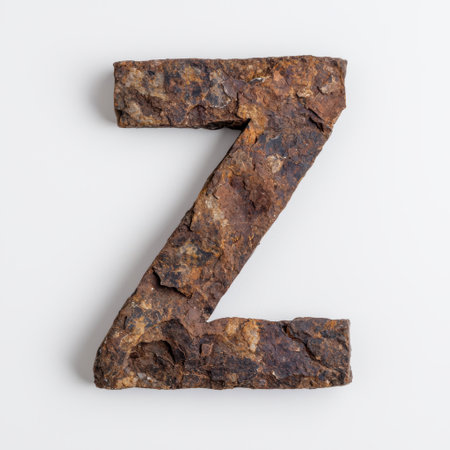 Rugged rock letter zの素材
