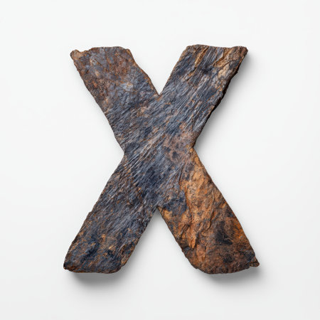 Rugged stone letter xの素材