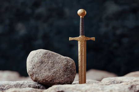 ancient sword in stoneの素材