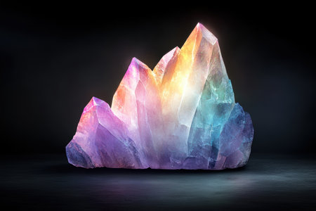 Colorful crystal clusterの素材