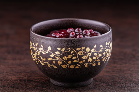 Decorative bowl with pomegranate seedsの素材