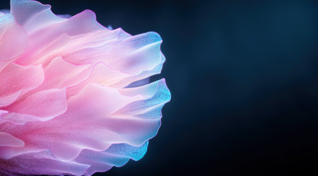 Ethereal pink and blue abstract flowerの素材