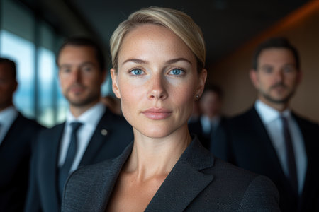 Confident business woman in formal attireの素材