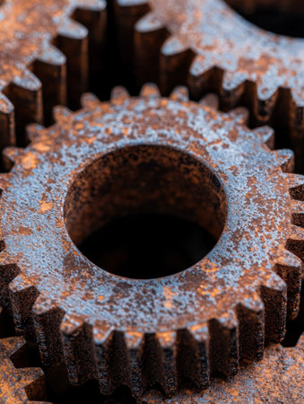 Rusty industrial gearの素材