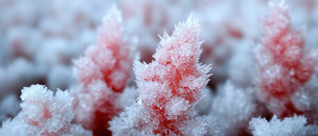 Frozen pink crystal-like formationsの素材