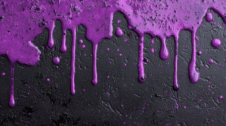 abstract purple and black paint splatter backgroundの素材