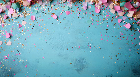 colorful confetti backgroundの素材