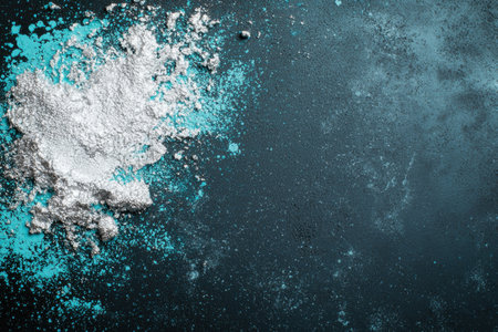 abstract underwater ocean background with glowing particlesの素材