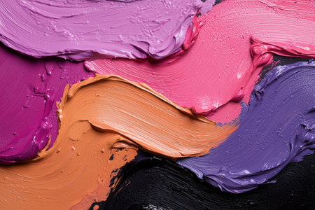 Abstract colorful paint strokes texture backgroundの素材
