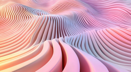 Abstract pink and purple wave backgroundの素材
