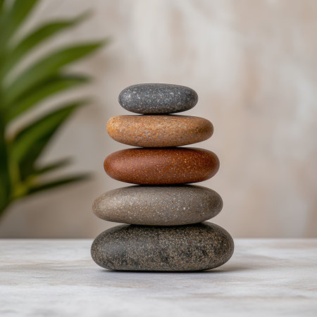 Stack of stones, zen stones, balance, spa, meditationの素材