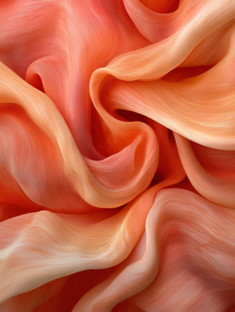 Abstract orange fabric texture backgroundの素材