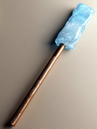 Ornate Ice Staff, Fantasy Weapon, 3D Renderの素材