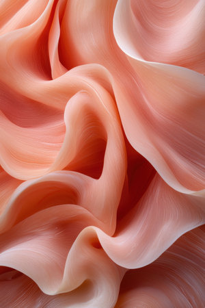 Abstract peach-colored fabric texture backgroundの素材