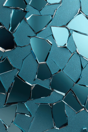 Abstract shattered glass background textureの素材