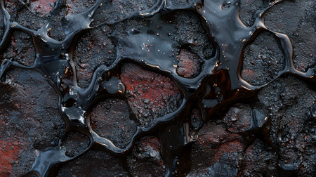 Abstract dark liquid texture backgroundの素材