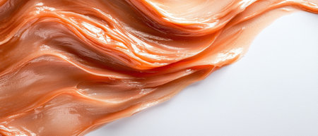 Close-up of caramel swirl textureの素材