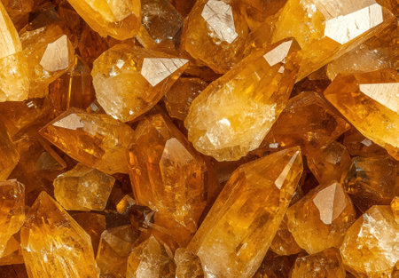 Golden crystals background textureの素材