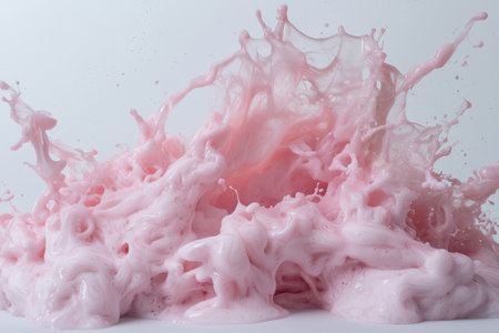 Pink liquid splash, abstract backgroundの素材