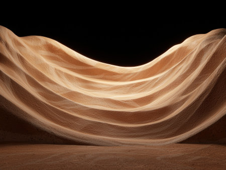 Abstract sand dune wave background.の素材