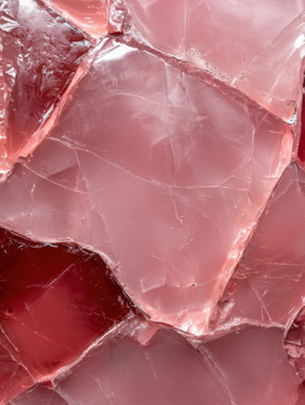 Rose quartz crystal close-up texture.の素材
