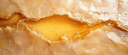 A pool of golden honey, a sweet and sticky treat.の素材