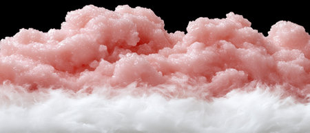 Pink sugar scrub with white foam.の素材