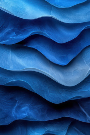 Abstract blue wave pattern background.の素材