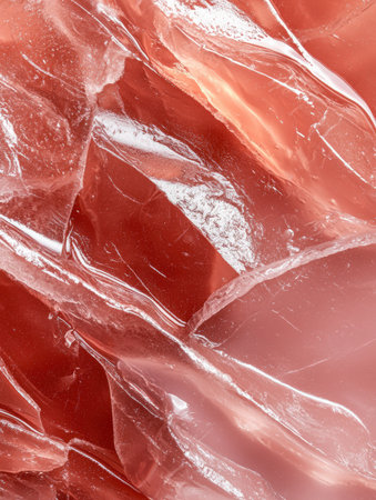 Abstract rose quartz texture background with light reflections.の素材
