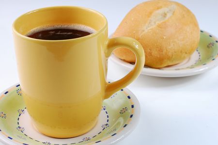 bread coffeeの写真素材