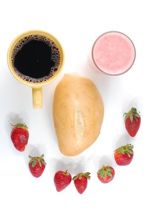 happy breakfastの写真素材