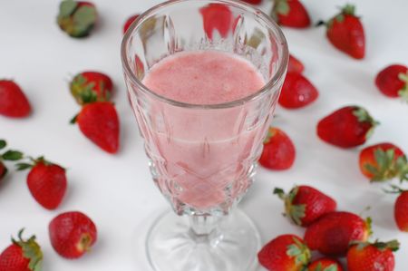 strawberry shakeの写真素材