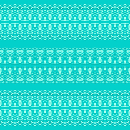 Endless stripes in henna tattoo style. Mehndi element for tattoo design, card backgrounds, print on clothes or else. Seamless pattern with vector stripes.のイラスト素材