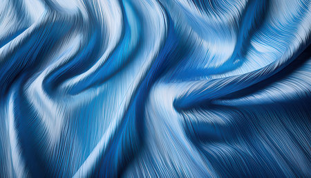 abstract blue background with smooth lines in it, closeup of photoの素材