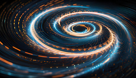 abstract fractal background a computer-generated 2D illustration, textureの素材