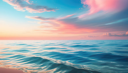 Beautiful seascape at sunset. Composition of nature.の素材