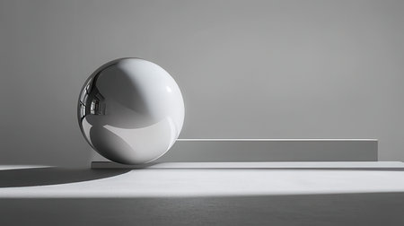 3d render of abstract geometric forms. Minimalist background design.の素材