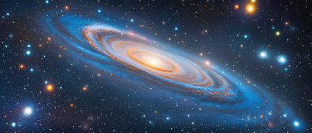 Planets, stars and galaxies in outer space showing the beauty of space exploration.の素材