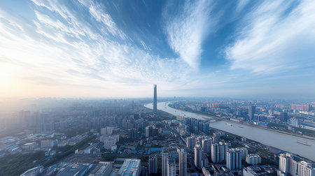 Aerial photography of cityscapeの素材