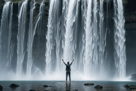 White daisies in a field in the netherlands.の素材