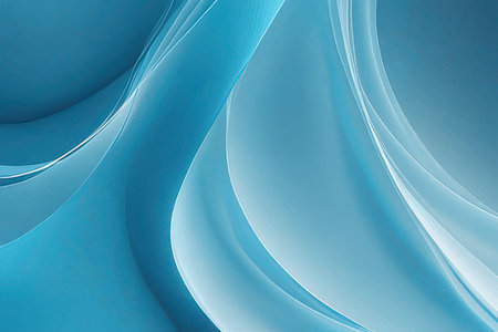 Abstract blue and turquoise watercolor background with copy space.の素材