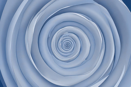 Abstract blue spiral background. Fantasy fractal design. Digital art. 3D rendering.の素材