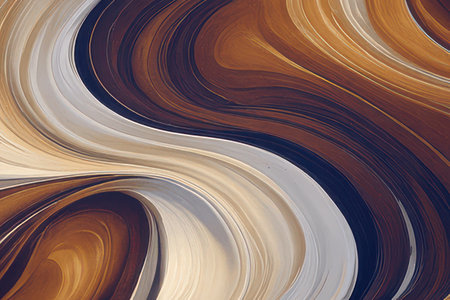 abstract background with smooth lines in brown and beige colors.の素材