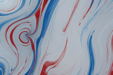 Abstract background in the form of a red, blue and white patternの素材