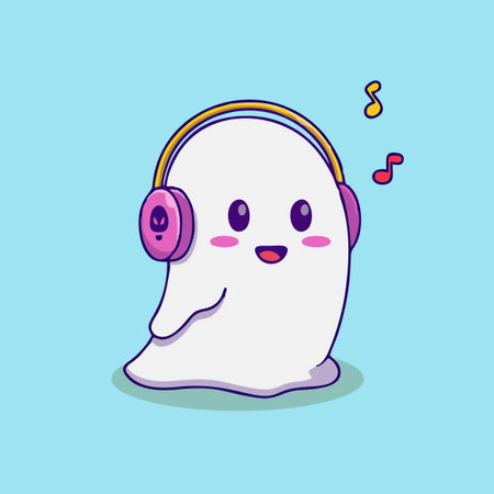 Set of grass icons in flat style. Vector illustration isolated on blue background.のイラスト素材